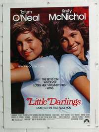 a271 LITTLE DARLINGS Thirty By Forty movie poster '80 Tatum O'Neal, McNichol