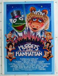 a277 MUPPETS TAKE MANHATTAN Thirty By Forty movie poster '84 Jim Henson