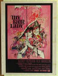a278 MY FAIR LADY Thirty By Forty movie poster '64 Audrey Hepburn, Harrison