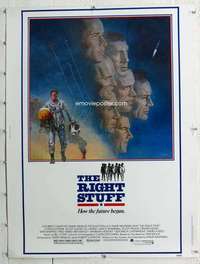 a294 RIGHT STUFF Thirty By Forty movie poster '83 classic first astronauts!