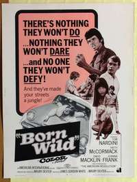 a316 YOUNG ANIMALS Thirty By Forty movie poster '68 nothing they won't do!