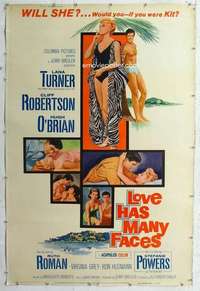 a193 LOVE HAS MANY FACES Forty by Sixty movie poster '65 Lana Turner, Robertson