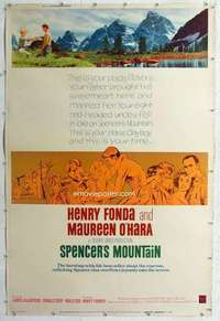 a214 SPENCER'S MOUNTAIN style Y Forty by Sixty movie poster '63 Fonda, O'Hara
