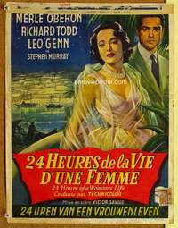 a033 AFFAIR IN MONTE CARLO Belgian movie poster '53 Merle Oberon