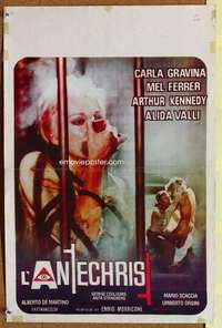 a035 ANTICHRIST Belgian movie poster '74 Carla Gravina, Mel Ferrer