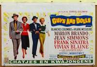 a073 GUYS & DOLLS Belgian movie poster '55 Brando, Simmons. Sinatra