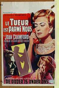a081 I SAW WHAT YOU DID Belgian movie poster '65 Joan Crawford