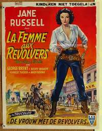 a095 MONTANA BELLE Belgian movie poster '52 Jane Russell, Brent
