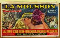 a118 RAINS OF RANCHIPUR Belgian movie poster '55 Lana Turner, Burton