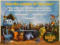 a330 BUG'S LIFE British quad movie poster '98 Walt Disney, Pixar!