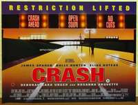a338 CRASH DS British quad movie poster '96 David Cronenberg