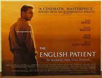 a343 ENGLISH PATIENT British quad movie poster '96 Ralph Fiennes, Minghella
