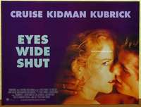 a344 EYES WIDE SHUT British quad movie poster '99 Tom Cruise, Kidman