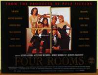 a348 FOUR ROOMS DS British quad movie poster '95 Quentin Tarantino