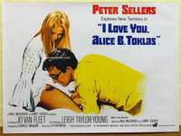 a352 I LOVE YOU ALICE B TOKLAS British quad movie poster '68 Sellers