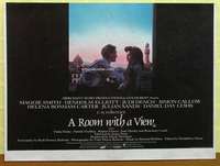 a373 ROOM WITH A VIEW British quad movie poster '86 Maggie Smith