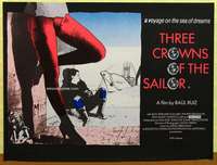a382 THREE CROWNS OF THE SAILOR British quad movie poster '83 Ruiz