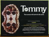 a384 TOMMY British quad movie poster '75 The Who, Roger Daltrey