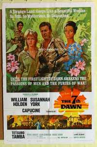b018 7th DAWN one-sheet movie poster '64 William Holden, Susannah York