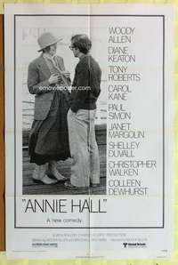 b055 ANNIE HALL revised one-sheet movie poster '77 Woody Allen, Keaton