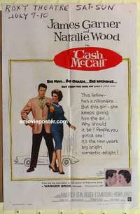b147 CASH McCALL one-sheet movie poster '60 James Garner, Natalie Wood