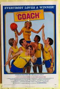b177 COACH one-sheet movie poster '78 basketball, Cathy Lee Crosby
