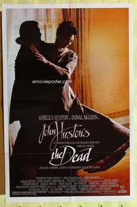 b218 DEAD one-sheet movie poster '87 Anjelica Huston, John Huston