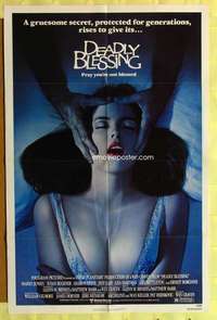 b220 DEADLY BLESSING one-sheet movie poster '81 Wes Craven, horror!