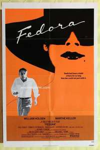 b293 FEDORA one-sheet movie poster '78 Billy Wilder, William Holden