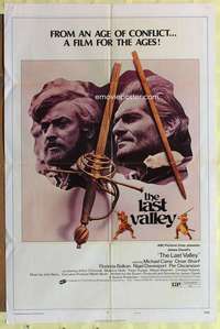 b482 LAST VALLEY style B one-sheet movie poster '71 James Clavell, Caine