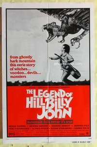 b492 LEGEND OF HILLBILLY JOHN one-sheet movie poster '74 witches & devils!