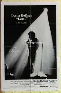 b493 LENNY one-sheet movie poster '74 Dustin Hoffman, Perrine, Fosse