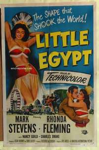 b507 LITTLE EGYPT one-sheet movie poster '51 super sexy Rhonda Fleming!