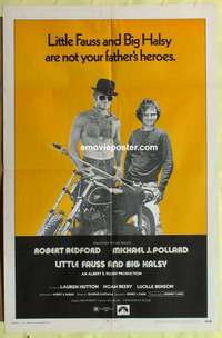 b508 LITTLE FAUSS & BIG HALSY one-sheet movie poster '70 Robert Redford