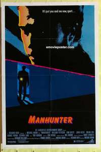 b537 MANHUNTER one-sheet movie poster '86 Hannibal Lector, Red Dragon!