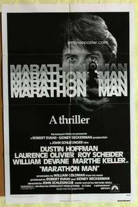 b541 MARATHON MAN one-sheet movie poster '76 Dustin Hoffman, Olivier