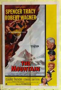 b580 MOUNTAIN one-sheet movie poster '56 Spencer Tracy, Robert Wagner