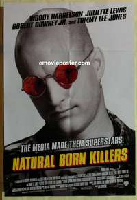 b606 NATURAL BORN KILLERS style B one-sheet movie poster '94 Oliver Stone