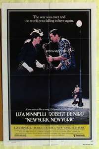 b613 NEW YORK NEW YORK one-sheet movie poster '77 Robert De Niro, Minnelli