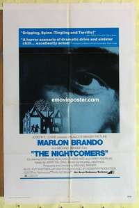 b620 NIGHTCOMERS one-sheet movie poster '72 Marlon Brando, Steph Beacham