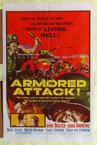 b623 NORTH STAR one-sheet movie poster R57 Armored Attack, cool image!