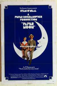 b645 PAPER MOON one-sheet movie poster '73 Tatum & Ryan O'Neal!
