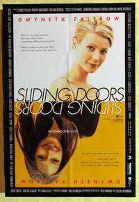 b782 SLIDING DOORS DS one-sheet movie poster '98 Gwyneth Paltrow