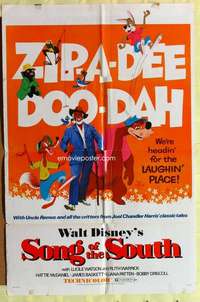 b787 SONG OF THE SOUTH one-sheet movie poster R72 Walt Disney, Uncle Remus