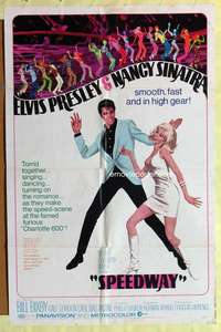 b799 SPEEDWAY one-sheet movie poster '68 Elvis Presley, Nancy Sinatra