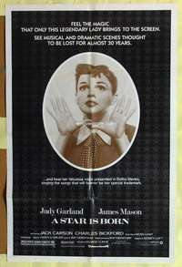 b808 STAR IS BORN one-sheet movie poster R83 Judy Garland close up!