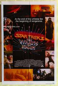 b812 STAR TREK 2 one-sheet movie poster '82 Leonard Nimoy, William Shatner