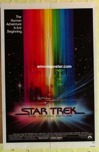 b810 STAR TREK one-sheet movie poster '79 Shatner, Nimoy, Bob Peak art!