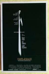 b817 STATE OF GRACE DS one-sheet movie poster '90 Sean Penn, Gary Oldman