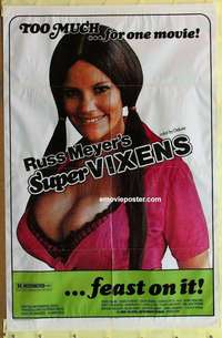 b841 SUPER VIXENS one-sheet movie poster '75 Russ Meyer, Uschi Digard